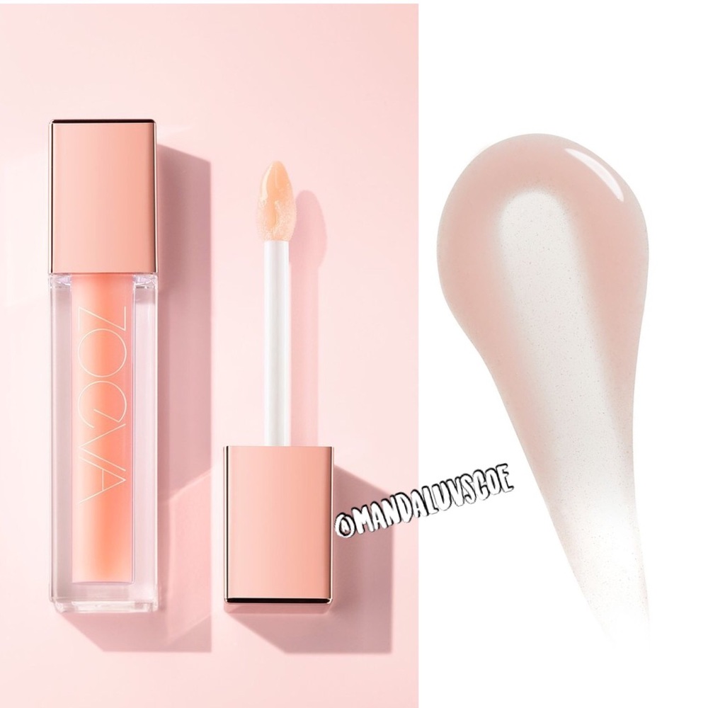 🎀ZOEVA Powerful Lip Plump Gloss Soft pale Pink